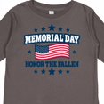 thumbnail image 4 of Inktastic Memorial Day Honor the Fallen with American Flag Boys or Girls Long Sleeve Toddler T-Shirt, 4 of 5