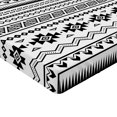 thumbnail image 2 of Ambesonne Tribal Fitted Sheet, American Folkloric, Twin Size, Black White, 2 of 3