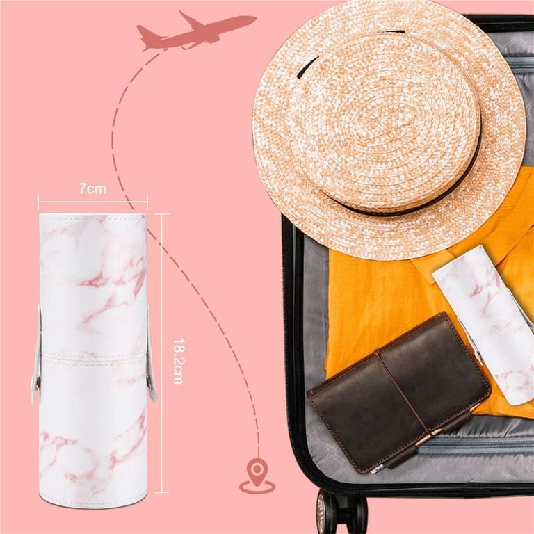 16-Piece Marble Makeup Brush Set with Holder and Mask Brush photo 6