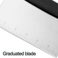 thumbnail image 4 of Table cutter scraper for dough pastry, stainless steel baking tray scraper, suitable for kitchen bakingBlack, 4 of 5