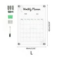 thumbnail image 1 of HLONK Tableau Calendrier Effaçable à Sec en Acrylique, Planificateur Hebdomadaire, Tableau Blanc, Tableau de Repas Réutilisable pour Bureau, Maisons et École, 1 of 19