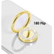 thumbnail image 2 of Anillo para teléfono móvil SSuperp con purpurina brillante dorado, 2 of 5