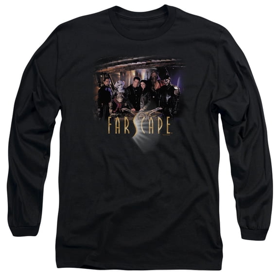 Farscape Cast Long Sleeve Adult 18/1 T-Shirt Black