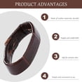 thumbnail image 3 of 【18mm】 Universal Leather Watchband Accessory Compatible With Multiple Watch Fashionable And Versatile Design Mens Solar Watch Engraved Watch And Mens Watch Work for Women Bj7135-02e Watch Face Solar, 3 of 3