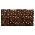 thumbnail image 5 of Bimba Brown Fox & Leaves Kids Printed Pure Silk Scarf For Hair Neck Head Bandanas For Women 40 x 40 Inches, 5 of 6