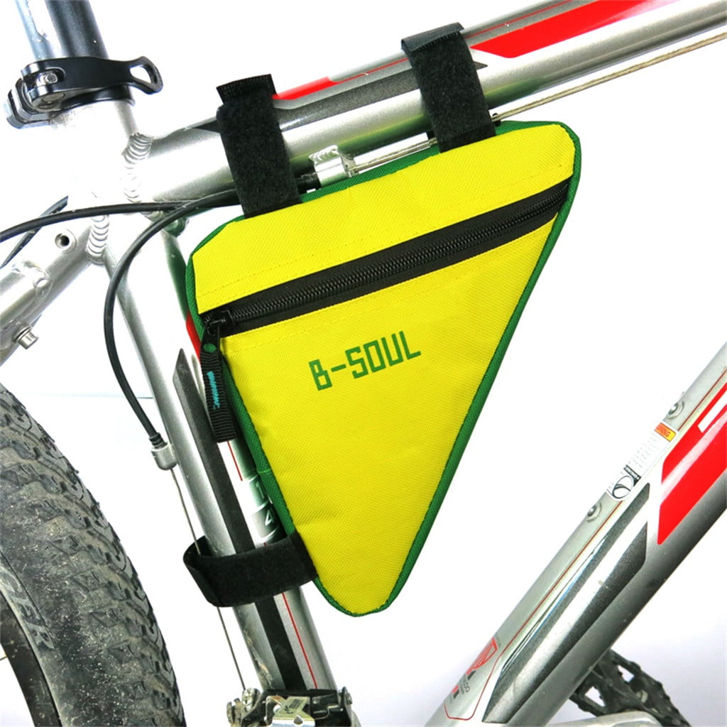 Front Bicycle Frame Waterproof Bag Cycling Tube Pouch Holder Saddle Pannier-w