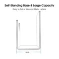 thumbnail image 4 of 2025 Clear Acrylic Mail Holder & Organizer for Desk, Office Countertop, 4 of 5