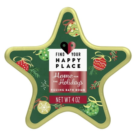 Find Your Happy Place Fizzing Luxurious Bath Bomb Home For The Holidays Nutmeg And Sweet Cream 4 oz