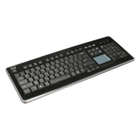UPC: 0783750003612 | Adesso AKB-440UB SlimTouch USB Full size Touchpad keyboard (glazing black color)