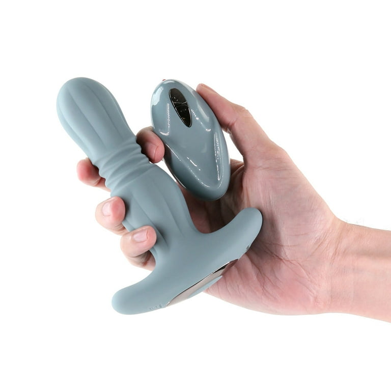 Renegade Gemini Anal Plug Vibrator w/Remote - Gray - Walmart.com