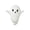 D001- Style A, variant on Halloween Toys, Cute Halloween Decorations, White Plush Pillow, Soft Plush Cuddle Pillow, 11X10 Inch Friendly Ghost Shaped Stuffed Figure Suitable for Student Play, Sofa Rest