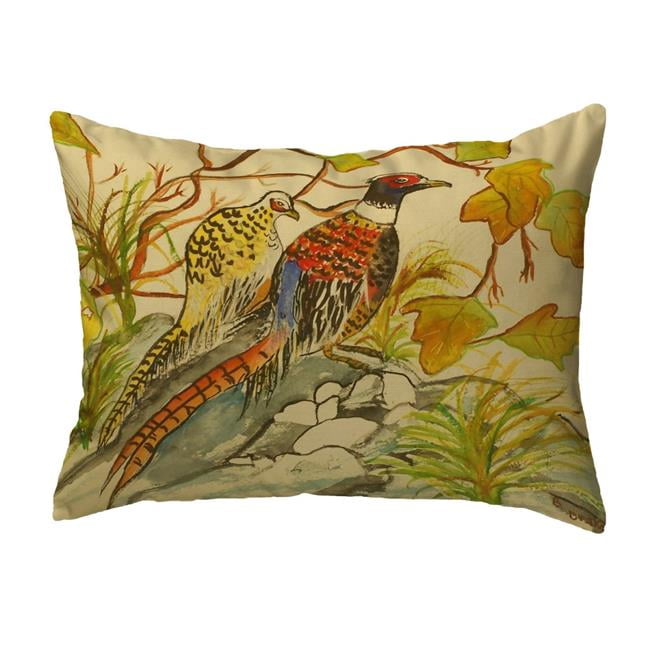 Multicolor 18x18 Cool Pheasant Family Apparel Partner Pheasant Lover Throw Pillow