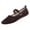 Coffee, variant on Women's Ballet Flats, Round Toe Velvet Mary Jane Shoes Women, Breathable Comfortable Dress Shoes for Women Dressy