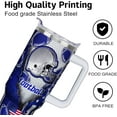 thumbnail image 4 of 40 oz Boy Football Water Bottle Gifts Tumbler with Handle Straw Lid 40oz Football Lover Gift Double Stainless Steel Insulated Football Cup Travel Coffee Mug Football Water Bottles for Boys, 4 of 6