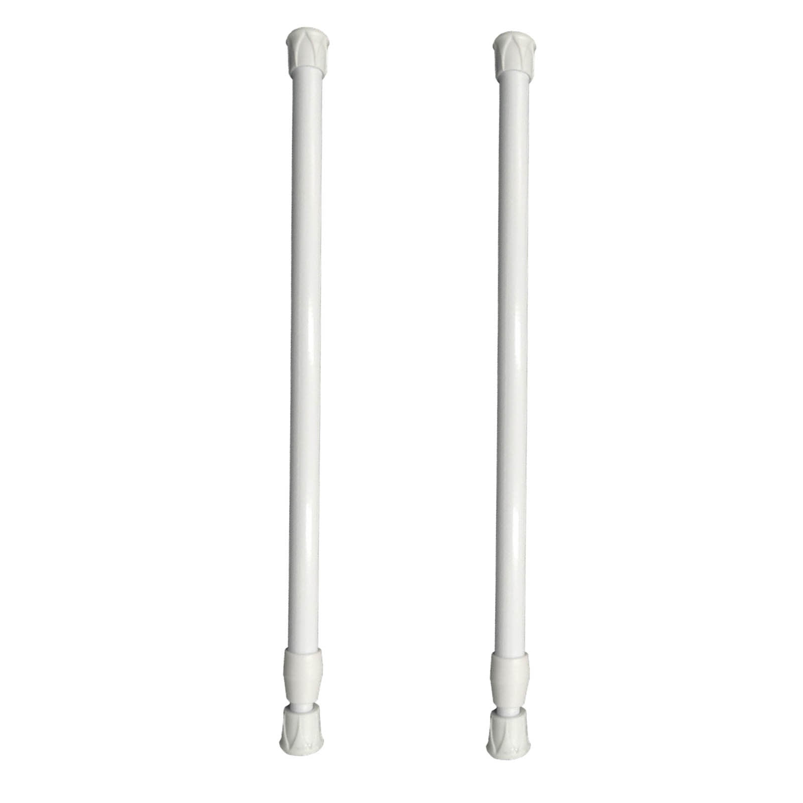 14 Pack Spring Tension Curtain Rod Adjustable Sliding Window Bars 15.7-28 Inches White Small Short Expandable Spring Curtain Tension Rods for Window,Bathroom,Cupboard,Kitchen