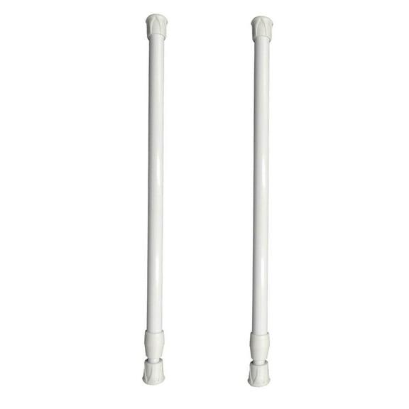 HBFAGFB Retractable Clothes Drying Pole 2 Pcs Closet Organizer Easy to Apply Home Daily Use White One Size