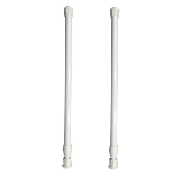 HBFAGFB Retractable Clothes Drying Pole 2 Pcs Closet Organizer Easy to Apply Home Daily Use White One Size