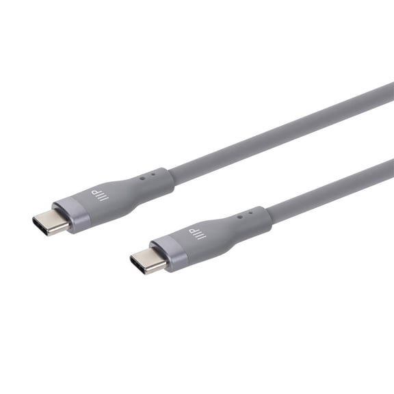 Monoprice USB 2.0 USB-C to USB-C Silicone Cable 6ft Gray
