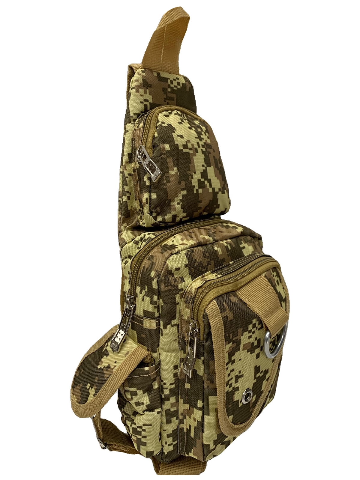 Gravity Trading Front Flap Crossbody Adjustable Sling Bag - Digi Camo