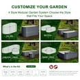 thumbnail image 4 of Olle 4-Style Modular Galvanized Raised Garden Beds [Build 1 of 4 Configurations], 4 of 6