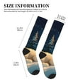 thumbnail image 4 of Pofeuu Starry Sky Sleep White Bear Print Compression Socks for Women & Men Circulation - Best Support for Nurses,Running,Athletic,Sports, 4 of 7