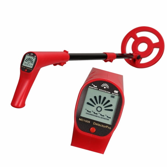 LCD Metal Detectors for Kids Lightweight ABS Materials Adjustable Height 6Inch Depth Detection Outdoors Exploration Equipment