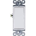 thumbnail image 3 of Interruptor basculante con forma de paleta de tierra GE 44017, 15 A, unipolar, paquete de 5, 3 of 6