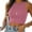 Pink Crew-Neck Camisoles, variant on Olyvenn Summer Cozy Clothing Tank Tops for Women Solid Tee Tee Tops Crewneck Shirts Workout Racerback Trendy Slim Camis Womens Sleeveless Tees Casual Blue 8
