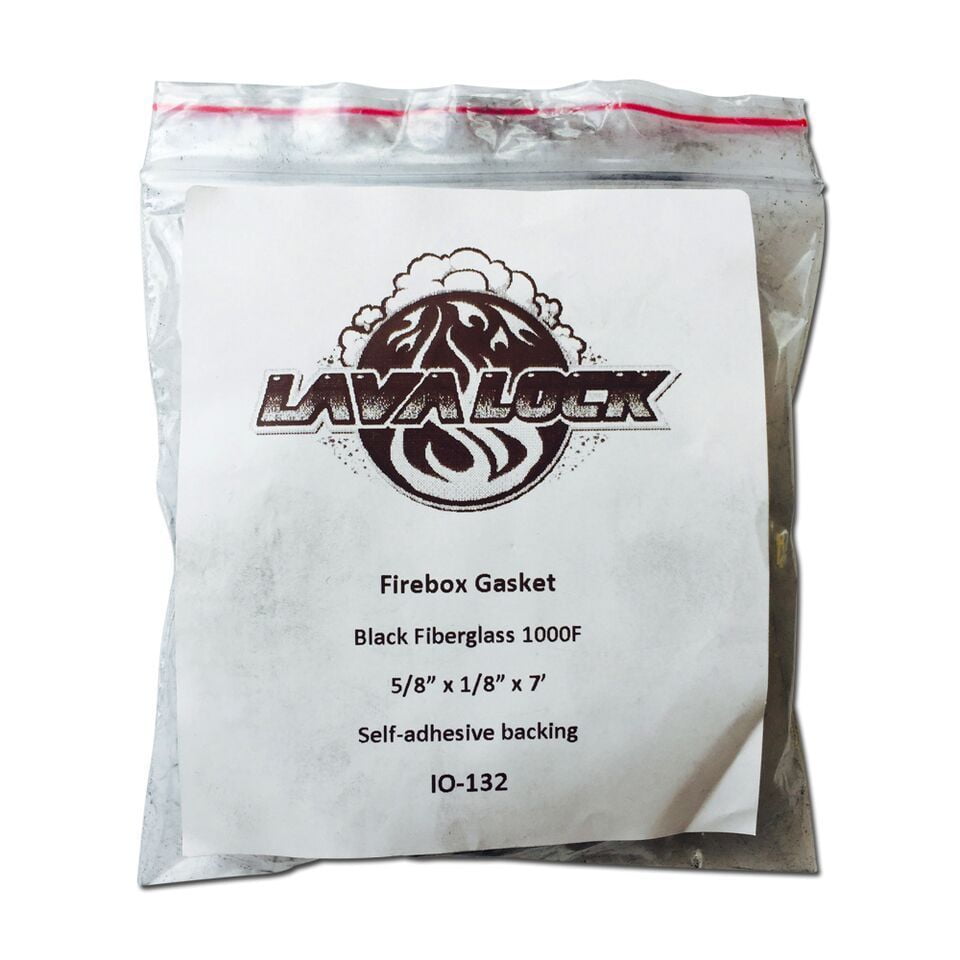 LavaLock 1/8 x 5/8 Self Adhesive Gasket Wood Pellet Stove Window Glass