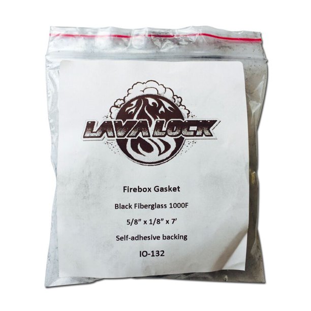 LavaLock 1/8 x 5/8 Self Adhesive Gasket Wood Pellet Stove Window Glass Door Tape
