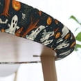 thumbnail image 4 of Halloween Round Tablecloth Scary Ghost Spooky Pumpkin Table Cover with Elastic Edge Washable Fitted Table Cloth for Kitchen Patry Outdoor Decor Fits 36"-44", Small, 4 of 6