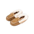 thumbnail image 4 of Jessica Simpson Microsuede Whipstitch Tipped Faux-Fur Moccasin Slipper, 4 of 6
