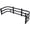 Black + Aluminium#10, variant on Aluminum Truck Bed Extender for Small Pickups, 49.25-65 Adjustable Retractable Tailgate Extender for Tacoma, Maverick, Black