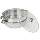 thumbnail image 3 of Vapor del acero - acero inoxidable utensilios de cocina 27 cm / 11 pulgadas de 2 capas vapor olla a baño maría sopa de vapor Pot, 3 of 14