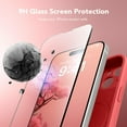 thumbnail image 4 of Shiyou-pour Étui iPhone 15, Compatible avec MagSafe, Protection Complète de la Caméra, 2 Protecteurs d'Écran, Étui de Téléphone en Silicone Magnétique Antichoc pour iPhone 15 6.1 Pouces, Rouge, 4 of 4