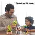 thumbnail image 4 of Set de bloques de construcción PinkBee, árbol bonsái y flores suculentas, 4 unidades, 4 of 6