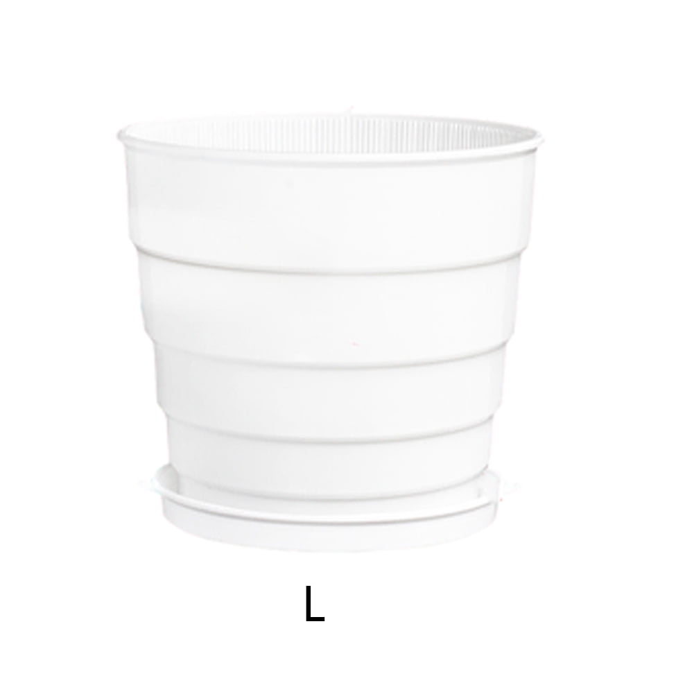 CSCHome Breathable Planter Orchid Potting Mix with Drainage Holes and Tray for Repotting for Succulents Gardening Home Window Decor