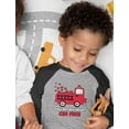 thumbnail image 2 of Tstars Boys Unisex Valentine's Day Love You Set My Heart on Fire Valenine's Gift Idea for Boy 3-4 Sleeve Baseball Jersey Toddler Shirt, 2 of 6