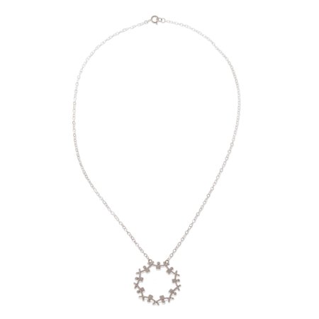 NOVICA Sterling silver unity necklace, 'Regions in Union'