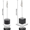 thumbnail image 2 of 24 Pcs Table Number Holder Cube Base Memorandum Clips Holders Place Card Holder Wood Bulk Picture Stands for Table Card Display Stands for Wedding Birthday Party, 2 of 9