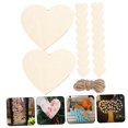 thumbnail image 3 of OULII 200pcs Heart Shape Chip Light Yellow for Festival Decoration and DIY Handwork, 3 of 8