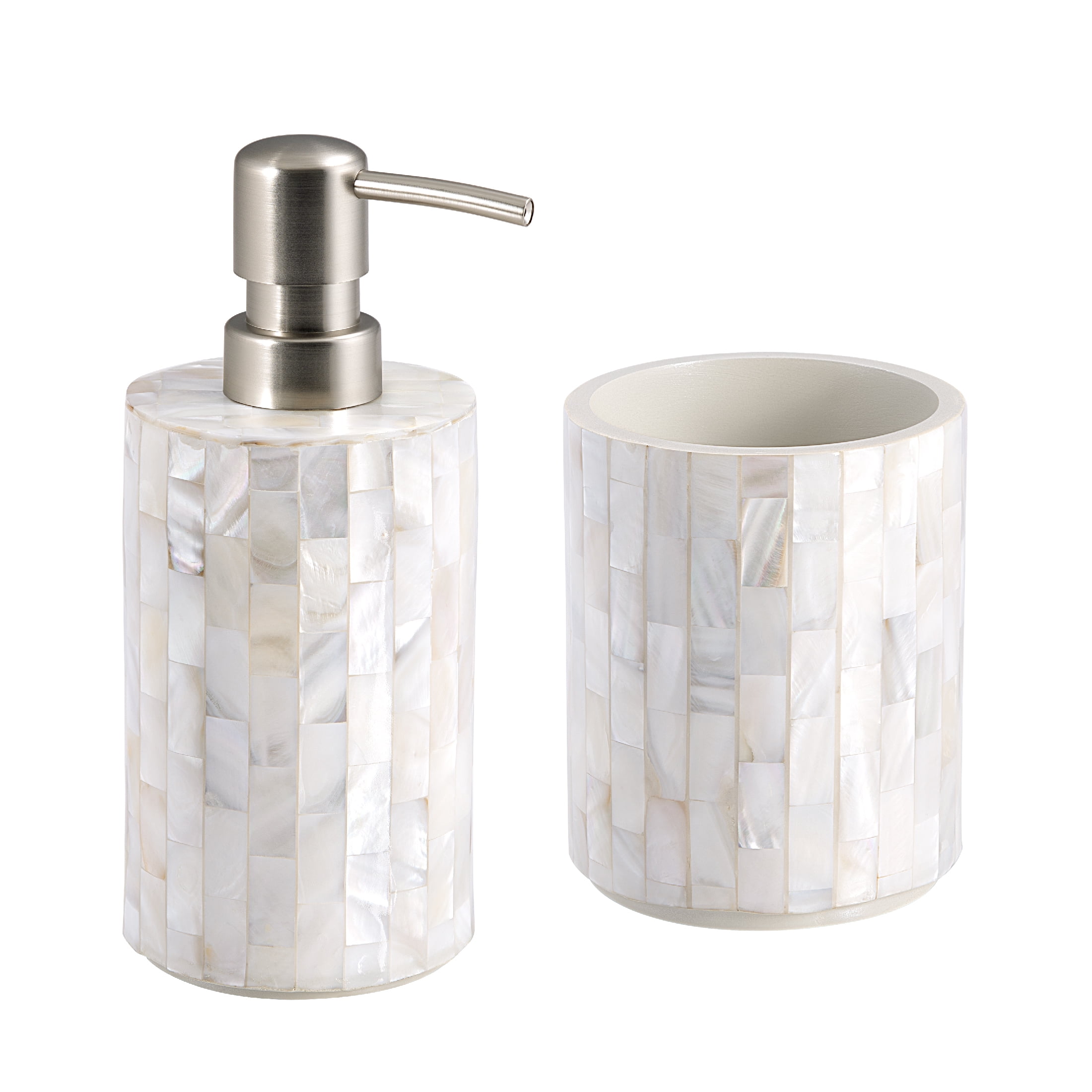 Better Homes & Gardens Pearlescent Tile Toothbrush Holder Ivory