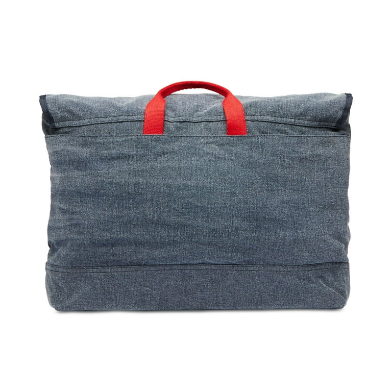Nautica Mens Navy Canvas Messenger Bag 100 Cotton One Size Casual Modern Style Walmart