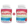 Pure Raspberry Ketones Supplement 1200mg - Ultra Weight Loss Pills, Appetite Suppressant, Boosts Energy & Metabolism - 60 + 60 Capsules