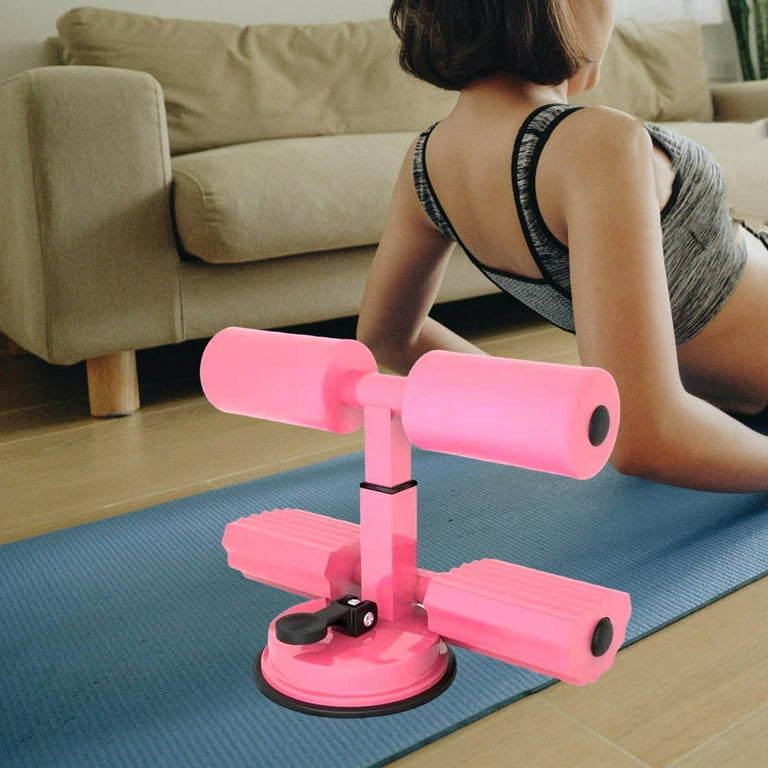 Sit up Bar Floor Abdominal Trainer with Strong Suction Cup Home Workout Full Body Training Fitness Equipment Height Adjustable Situp Aid Pink Walmart