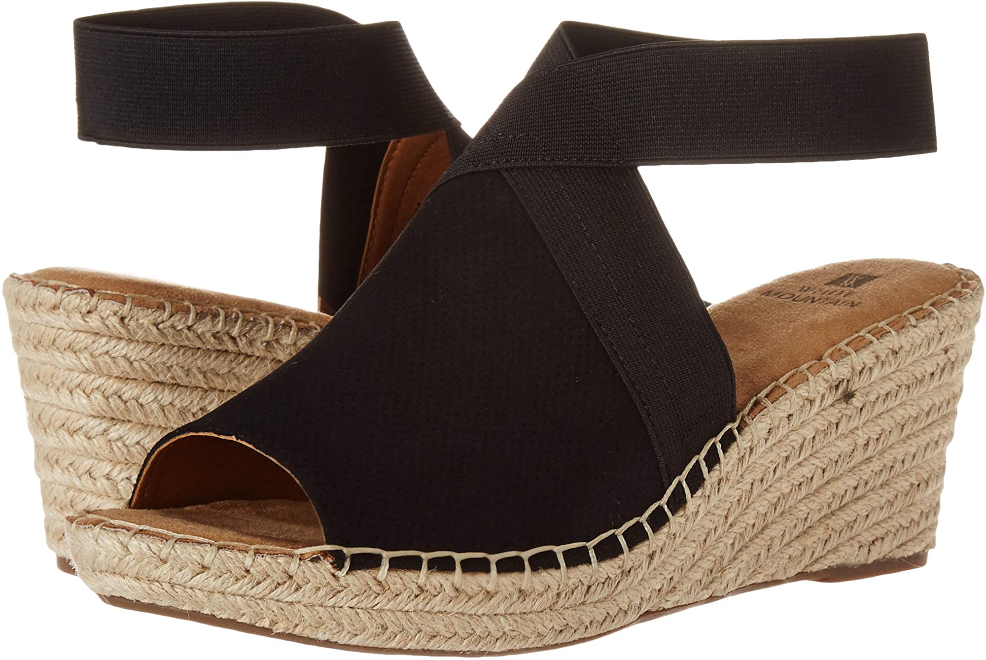 white mountain gabbie wedge sandals