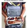 thumbnail image 3 of baomifa-Bento Boxes for Adults | Lunch-Box Insulated Bento-Box with 3 Compartment | Slim Container for Big Kids Teens, Work and School | Eco-Friendly Leakproof Divided Containers | Gray - Black, 3 of 4