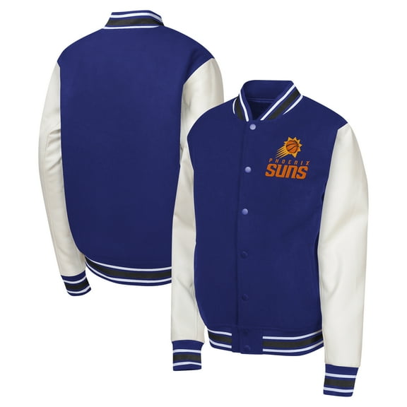 Youth Purple Phoenix Suns True Team Full-Snap Varsity Jacket