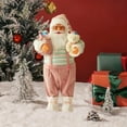 thumbnail image 5 of Santa Claus Doll, 12-Inch Standing Santa Figurine for Christmas Window Decoration, Festive Shelf Mantel Display for (Pink-A), 5 of 5