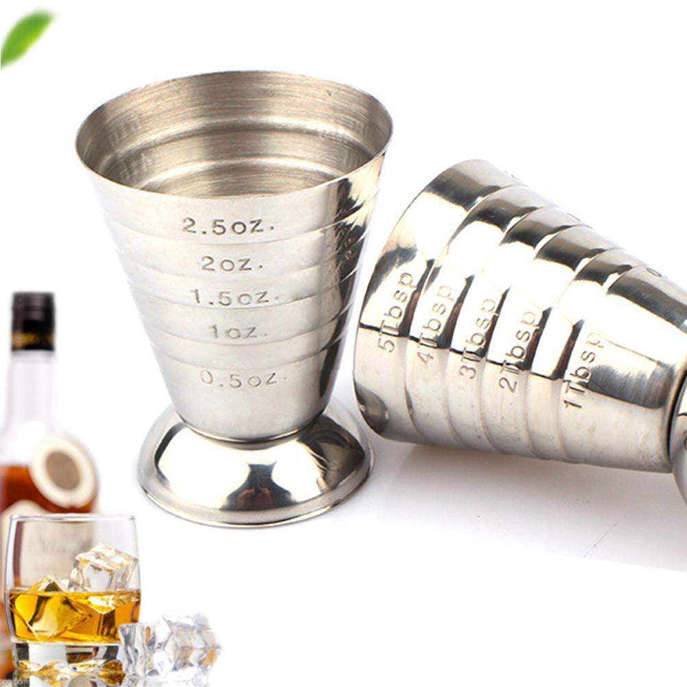 Measuring Shot Cup Ounce Jigger Bar Cocktail Drink Mixer Liquor Measuring  Cup V1